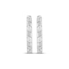 Thumbnail Image 2 of KAY Lab-Grown Diamonds Hoop Earrings 1/15 14K White Gold-Plated Sterling Silver