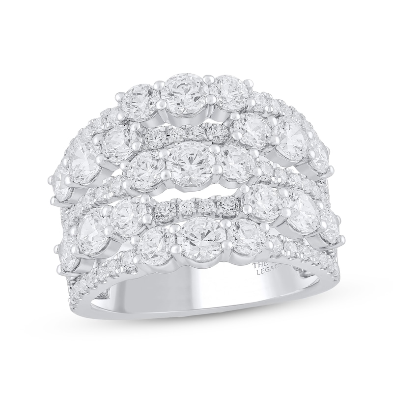 Main Image 1 of THE LEO Legacy Lab-Grown Diamond Multi-Row Ring 3-1/2 ct tw 14K White Gold