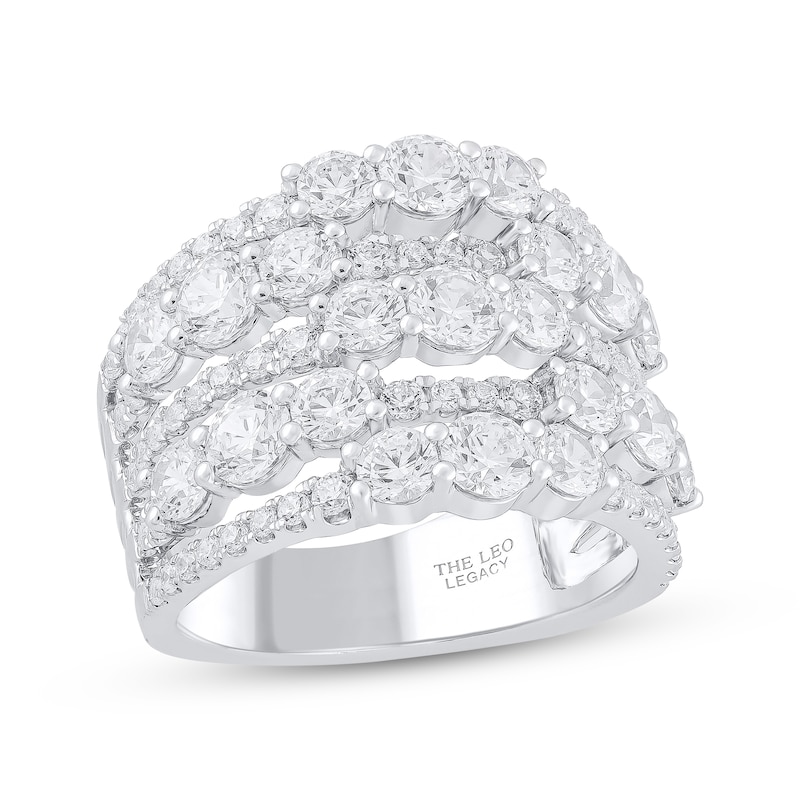 Main Image 2 of THE LEO Legacy Lab-Grown Diamond Multi-Row Ring 3-1/2 ct tw 14K White Gold