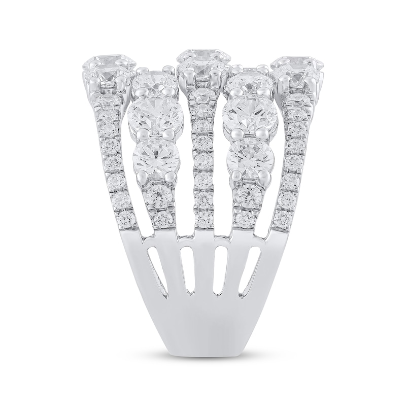 Main Image 3 of THE LEO Legacy Lab-Grown Diamond Multi-Row Ring 3-1/2 ct tw 14K White Gold