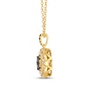 Thumbnail Image 2 of Le Vian Vault Multi-Diamond Scalloped Halo Necklace 1 ct tw 14K Honey Gold 19"
