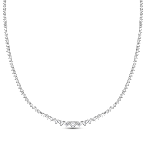 KAY Lab-Grown Diamonds Riviera Necklace 3 ct tw 10K White Gold 16"