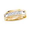 Thumbnail Image 1 of Now + Forever Men's Diamond Five-Stone Wedding Band 1/2 ct tw 10K Yellow Gold