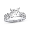 Thumbnail Image 1 of THE LEO Legacy Lab-Grown Diamond Princess-Cut Engagement Ring 3-1/2 ct tw 14K White Gold