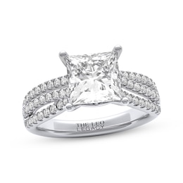 THE LEO Legacy Lab-Grown Diamond Princess-Cut Engagement Ring 3-1/2 ct tw 14K White Gold