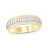 Thumbnail Image 1 of Men's Now + Forever Lab-Grown Diamonds Round-Cut Wedding Band 1 ct tw 14K Two-Tone Gold