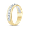 Thumbnail Image 2 of Men's Now + Forever Lab-Grown Diamonds Round-Cut Wedding Band 1 ct tw 14K Two-Tone Gold