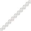 Thumbnail Image 2 of Diamond "S" Link Bracelet 1/10 ct tw Sterling Silver 7"