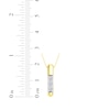 Thumbnail Image 8 of KAY Lab-Grown Diamonds Vertical Three-Stone Necklace 1/3 ct tw 18K Yellow Gold-Plated Sterling Silver 18"