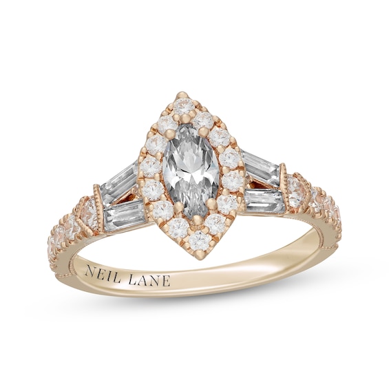 Neil Lane Marquise-Cut Diamond Engagement Ring 1-1/4 ct tw 14K Yellow Gold