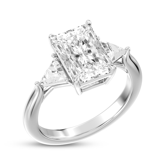Lab-Grown Diamonds Radiant-Cut Engagement Ring 2-1/2 ct tw 14K White Gold