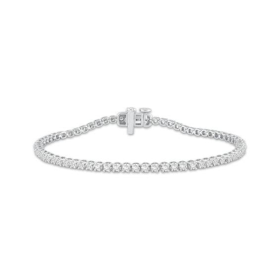 KAY Lab-Grown Diamonds Tennis Bracelet 2 ct tw 10K White Gold 7"