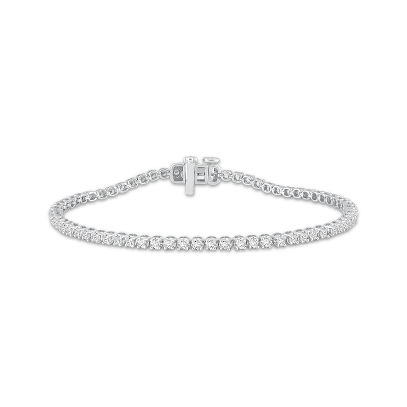 Main Image 1 of KAY Lab-Grown Diamonds Tennis Bracelet 2 ct tw 10K White Gold 7"