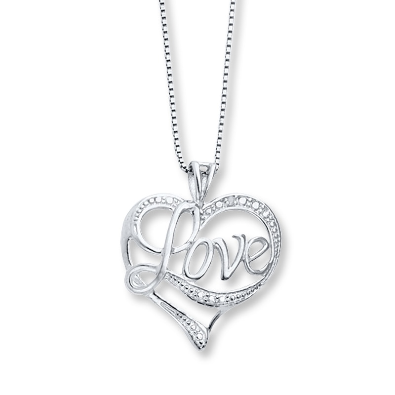 Tiffany Co Silver Diamond Heart Key Necklace Pendant Charm Chain Love Gift