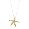 Thumbnail Image 1 of Starfish Necklace Diamond Accents 10K Yellow Gold