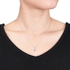 Thumbnail Image 3 of Tanzanite Heart Necklace Diamond Accents 10K White Gold