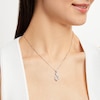 Thumbnail Image 2 of Diamond Infinity Necklace 1/20 ct tw Round-cut Sterling Silver