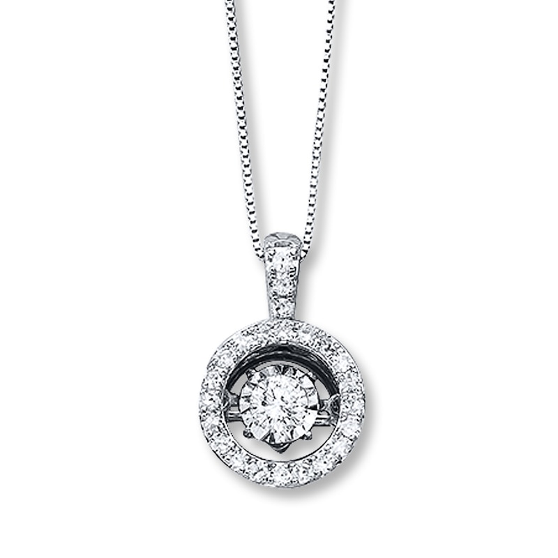 Unstoppable Love 1/2 ct tw Necklace 14K White Gold 18"