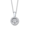 Thumbnail Image 1 of Unstoppable Love 1/3 ct tw Necklace 10K White Gold