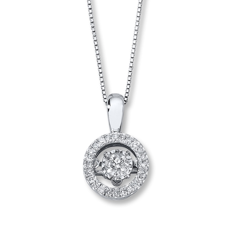 Unstoppable Love 1/3 ct tw Necklace 10K White Gold