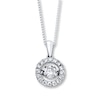 Thumbnail Image 0 of Unstoppable Love 1 ct tw Necklace 14K White Gold