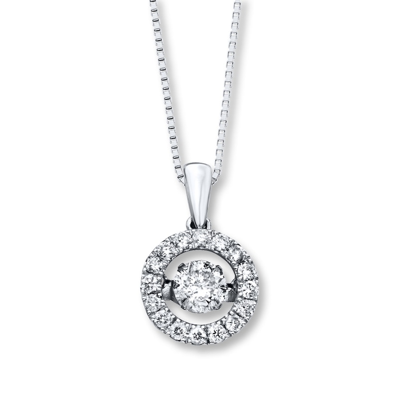Main Image 1 of Unstoppable Love 1 ct tw Necklace 14K White Gold