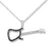 Thumbnail Image 1 of Guitar Necklace 1/8 ct tw Diamonds Sterling Silver