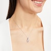 Thumbnail Image 2 of Infinity Symbol Necklace Diamond Accents Sterling Silver