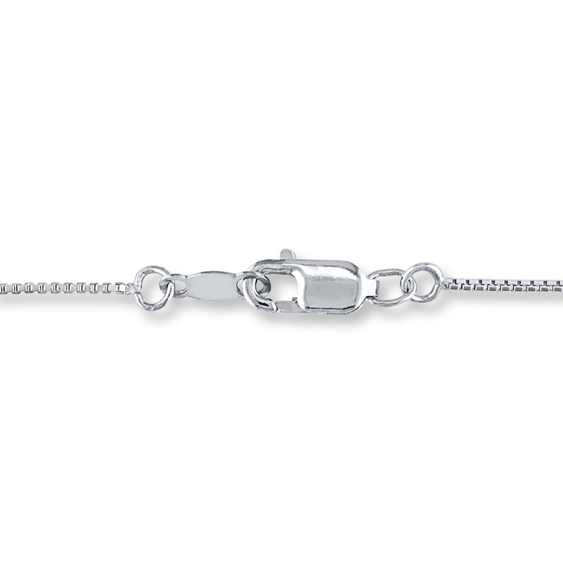 Main Image 2 of Diamond Necklace 1/20 ct tw Round-Cut Sterling Silver