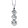 Thumbnail Image 0 of Unstoppable Love 1/3 ct tw Necklace 10K White Gold