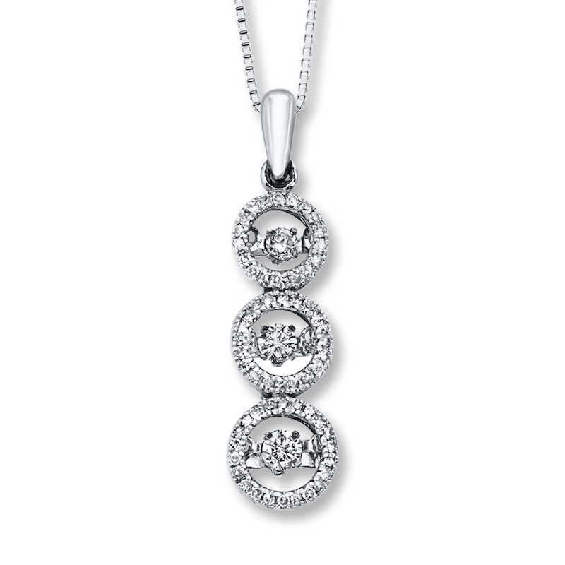 Unstoppable Love 1/3 ct tw Necklace 10K White Gold