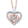 Thumbnail Image 0 of Unstoppable Love 1/4 ct tw Necklace 10K Two-Tone Gold