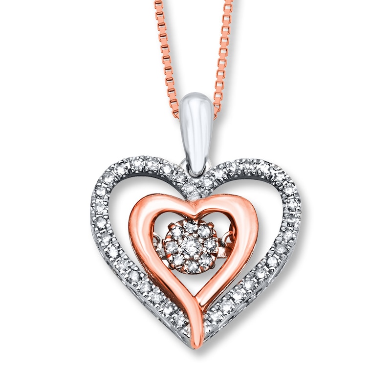 Unstoppable Love 1/4 ct tw Necklace 10K Two-Tone Gold | Kay