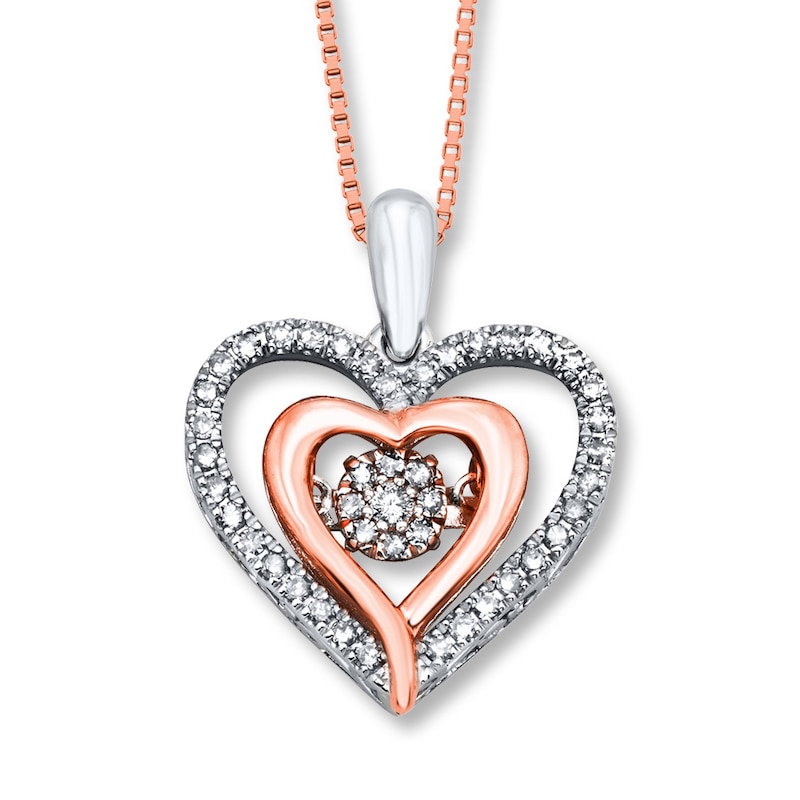 Main Image 1 of Unstoppable Love 1/4 ct tw Necklace 10K Two-Tone Gold