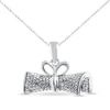 Thumbnail Image 1 of Diploma Necklace Diamond Accents Sterling Silver