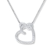 Thumbnail Image 1 of Heart Necklace 1/20 ct tw Diamonds Sterling Silver