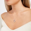 Thumbnail Image 2 of Infinity Heart Necklace 1/20 ct tw Diamonds Sterling Silver