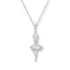Thumbnail Image 0 of Ballerina Necklace 1/10 ct tw Diamonds Sterling Silver
