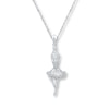 Thumbnail Image 1 of Ballerina Necklace 1/10 ct tw Diamonds Sterling Silver
