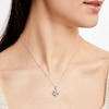 Thumbnail Image 2 of Love Knot Necklace 1/10 ct tw Diamonds Sterling Silver