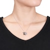 Thumbnail Image 2 of Koala Bear Necklace Black Diamond Accents Sterling Silver