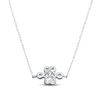 Thumbnail Image 1 of Celtic Knot Necklace Diamond Accent Sterling Silver