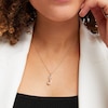 Thumbnail Image 2 of Infinity Necklace 1/5 ct tw Diamonds 10K Yellow Gold