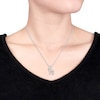 Thumbnail Image 2 of Giraffe Necklace Diamond Accents Sterling Silver