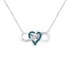 Thumbnail Image 0 of Heart Infinity Necklace 1/10 ct tw Diamonds Sterling Silver