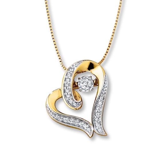 Unstoppable Love 1/8 ct tw Diamonds 10K Yellow Gold Necklace