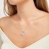 Thumbnail Image 2 of Elephant Heart Necklace 1/10 ct tw Diamonds Sterling Silver