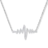 Thumbnail Image 1 of Heartbeat Necklace 1/10 ct tw Diamonds Sterling Silver