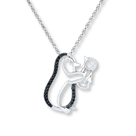 Penguin Pendant Necklace 18 or 24 Inch Chain Charm