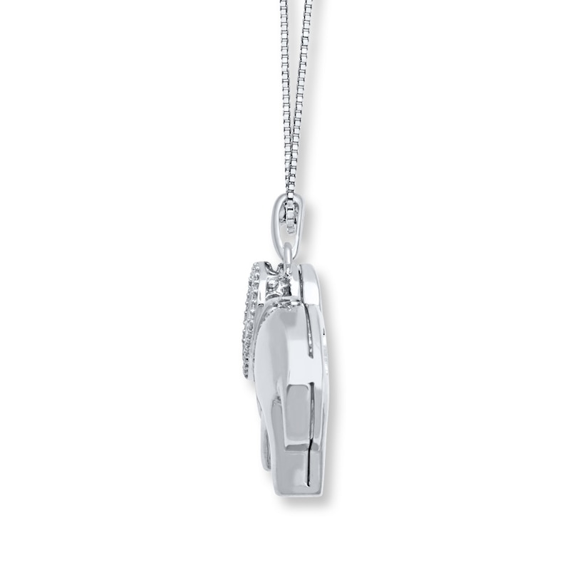 Unstoppable Love 1/15 ct tw Necklace Sterling Silver 18"